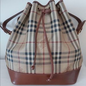 Burberry bucket bag vintage euc!